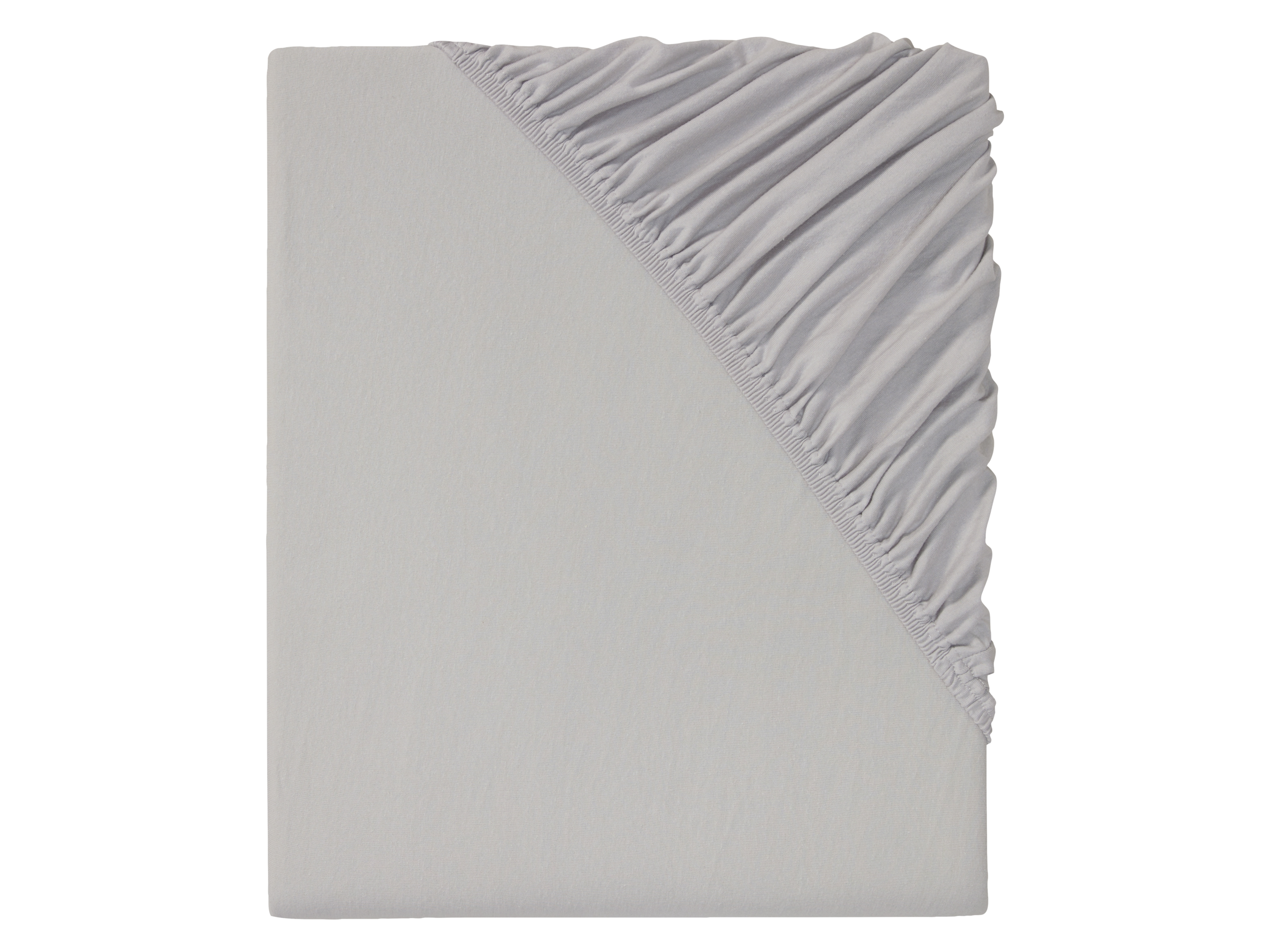 Livarno home Prześcieradło z dżerseju z gumką, 180-200 x 200 cm Jasnoszary