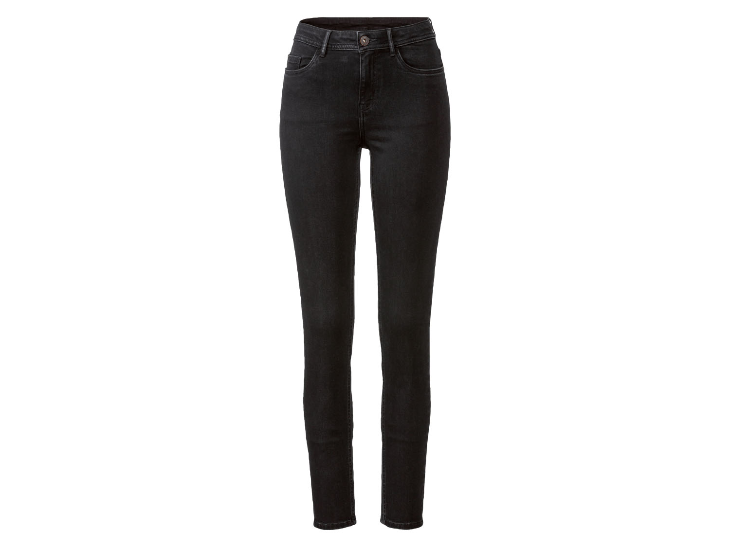esmara Jeansy damskie z bawełną, Super Skinny Fit 40, niska sylwetka, Czarny
