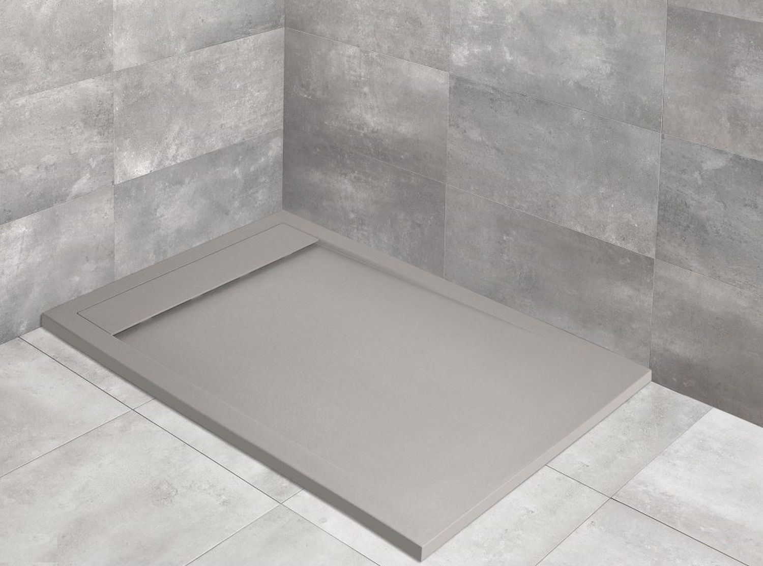 Darmowa Dostawa - Brodzik prostokątny 160x90 cm cement Radaway Teos F HTF1609074