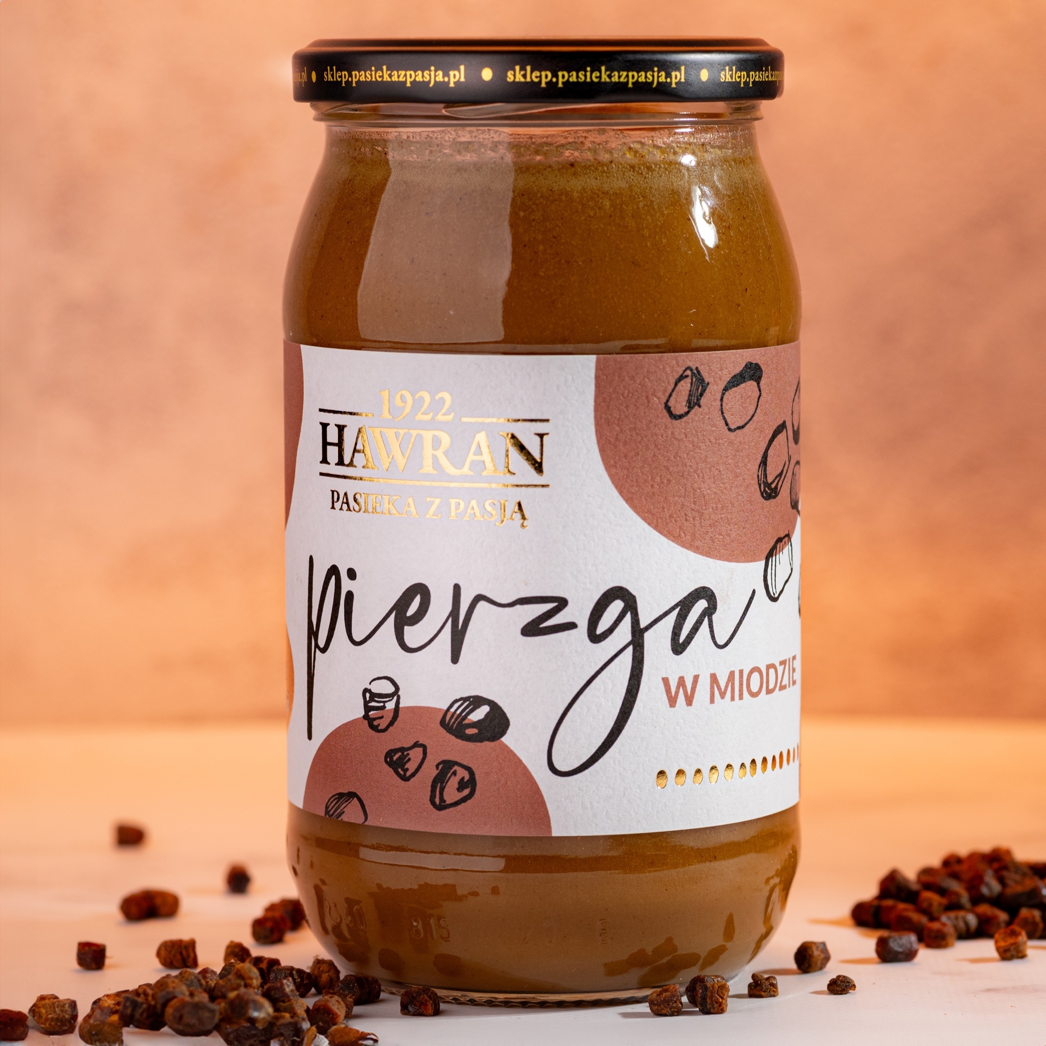 Pierzga w miodzie wielokwiatowym 1010g - Pasieka z Pasją Hawran
