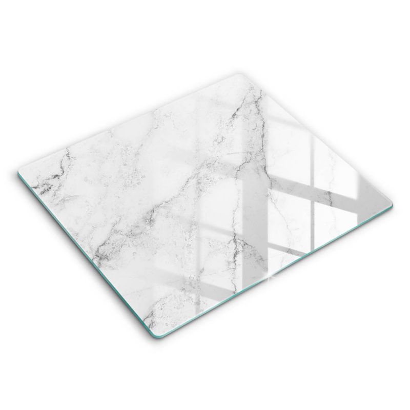 Szklana deska do krojenia Wallfluent 60x52 cm Elegancki marmur tekstura 1 szt.