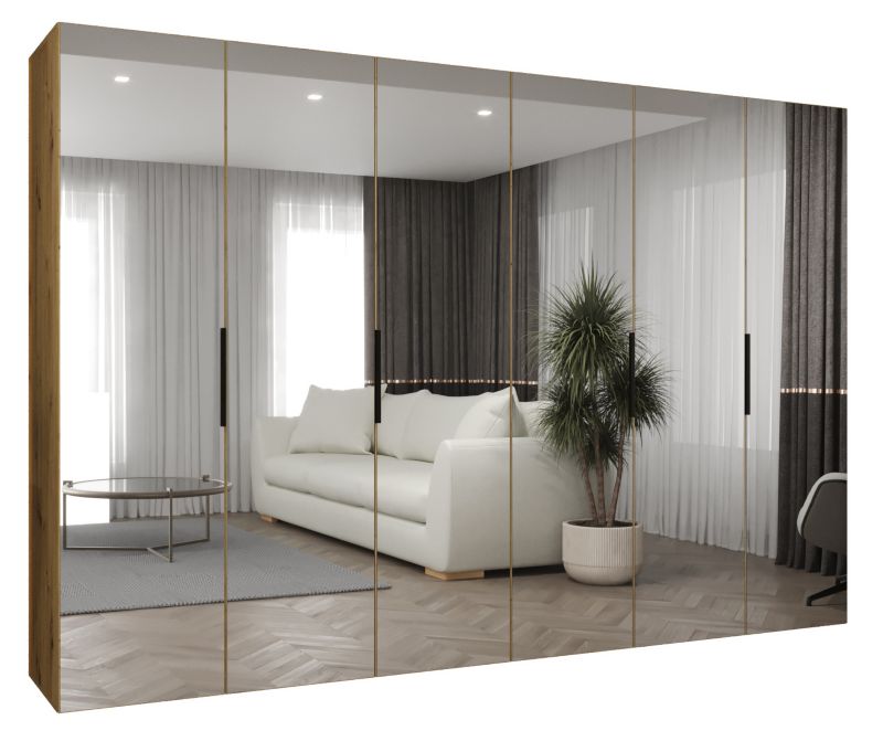Szafa uchylna Abiks MARBELLA 3 300 wys 202 cm Artisan + Czarny 1 szt