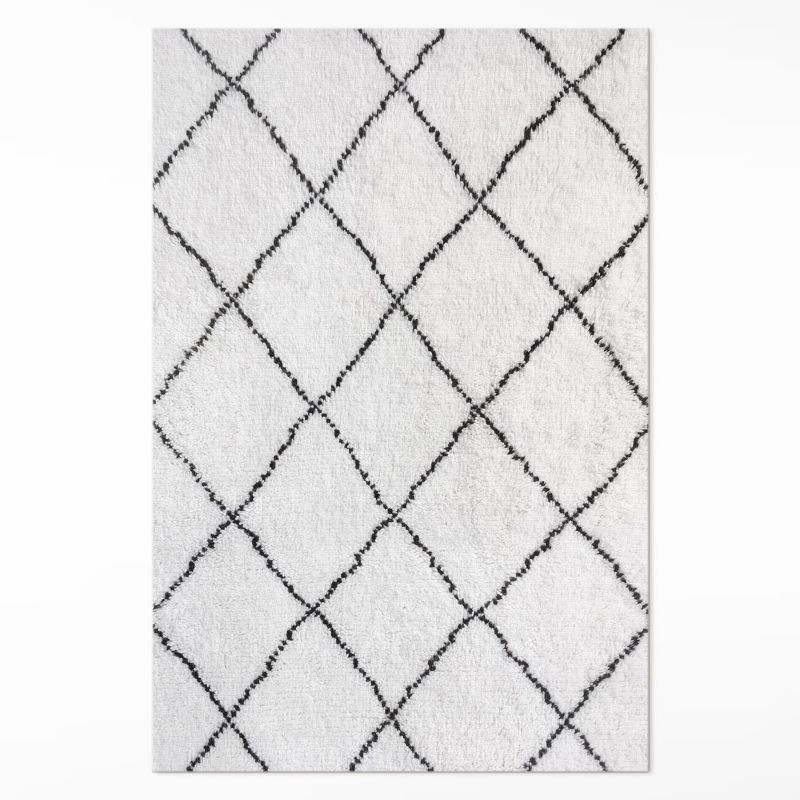 Ozdobna Wykładzina Winylowa Wallfluent 140x210 cm Czarne linie 1 szt.