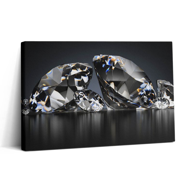 Obraz na płótnie Wallfluent 30x20 cm Lśniące diamenty brylanty 1 szt.