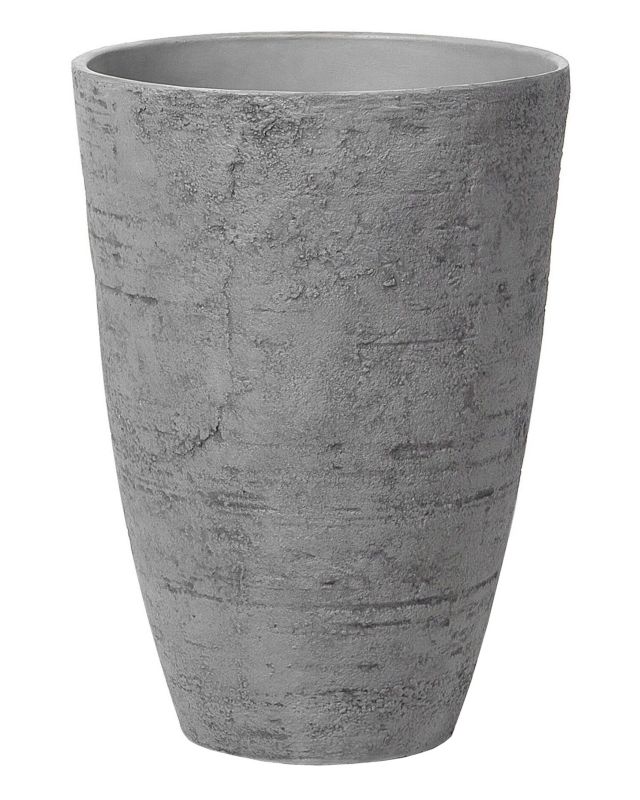 Doniczka okrągła 43 x 43 x 60 cm szara Camia 1 szt.