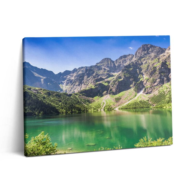 Obraz na płótnie Wallfluent 80x60 cm Jezioro góry las i natura 1 szt.