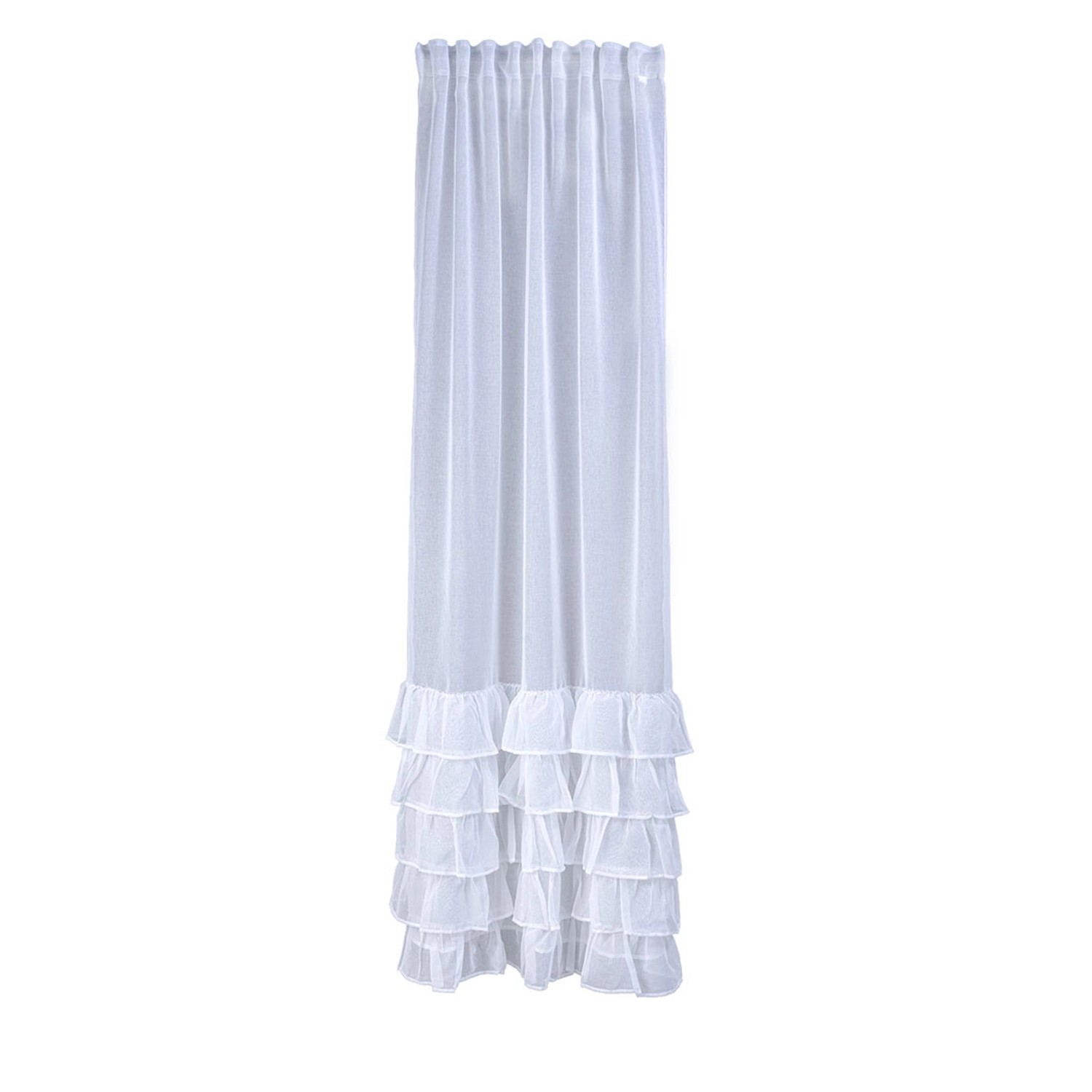 Firana COZY na taśmie 140 x 270 cm biała
