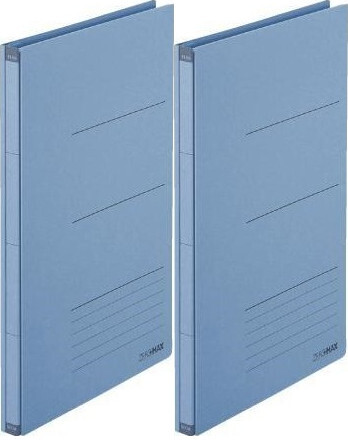 2x Teczka na dokumenty Plus Zero Max, skoroszytowa, z regulowanym grzbietem, A4, niebieski