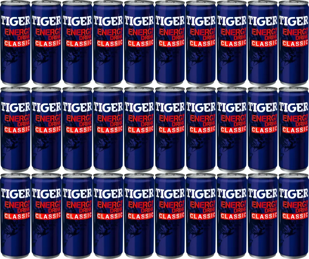 48x Napój energetyczny Tiger Classic, puszka, 250ml