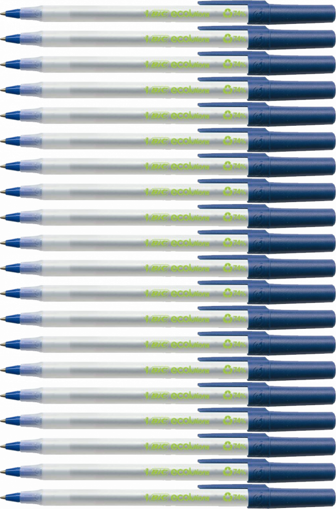 20x Długopis Bic, Ecolutions Round Stic, 1mm, niebieski