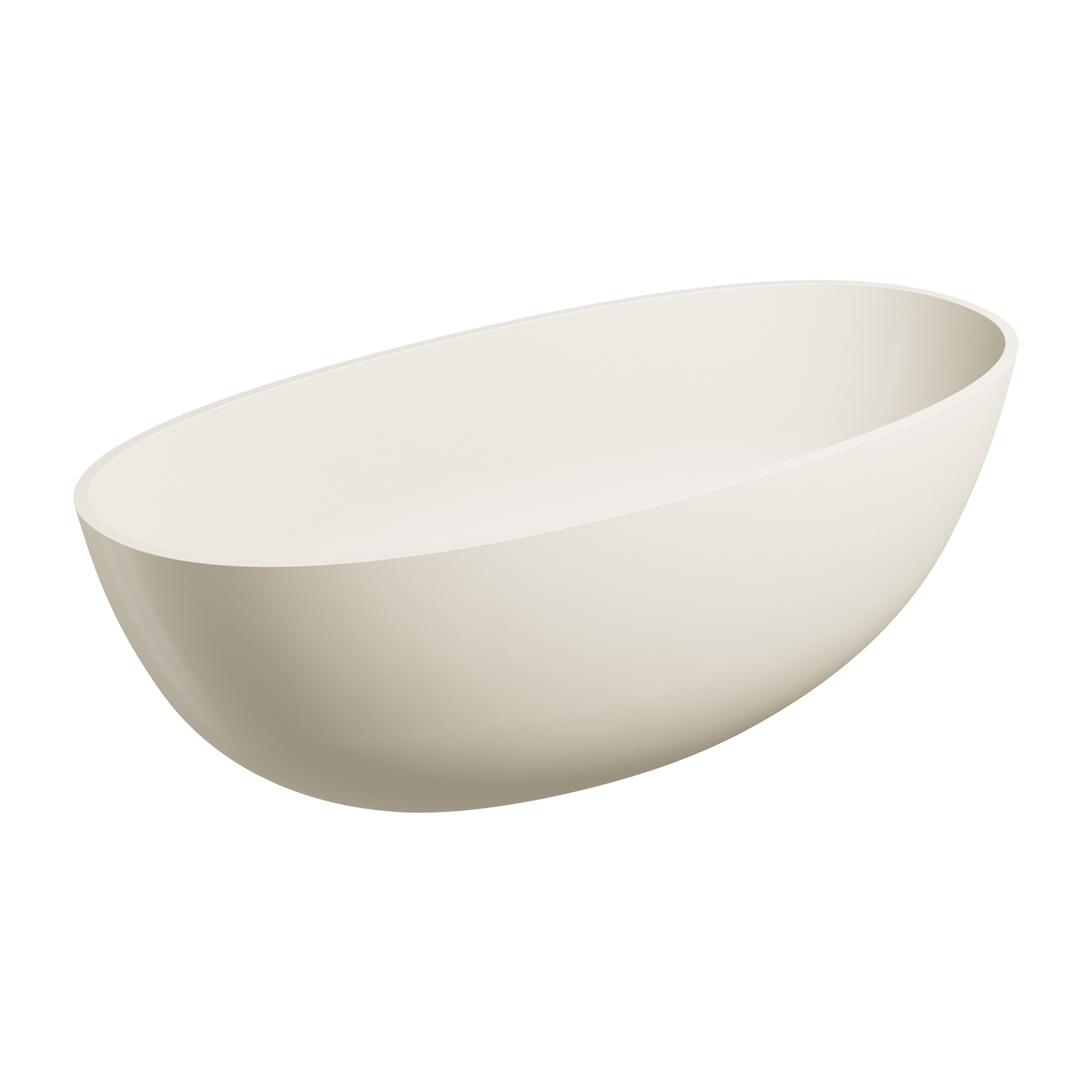 Omnires Shell M+ wanna wolnostojąca 160x75 cm owalna dune beige mat SHELLWWDB