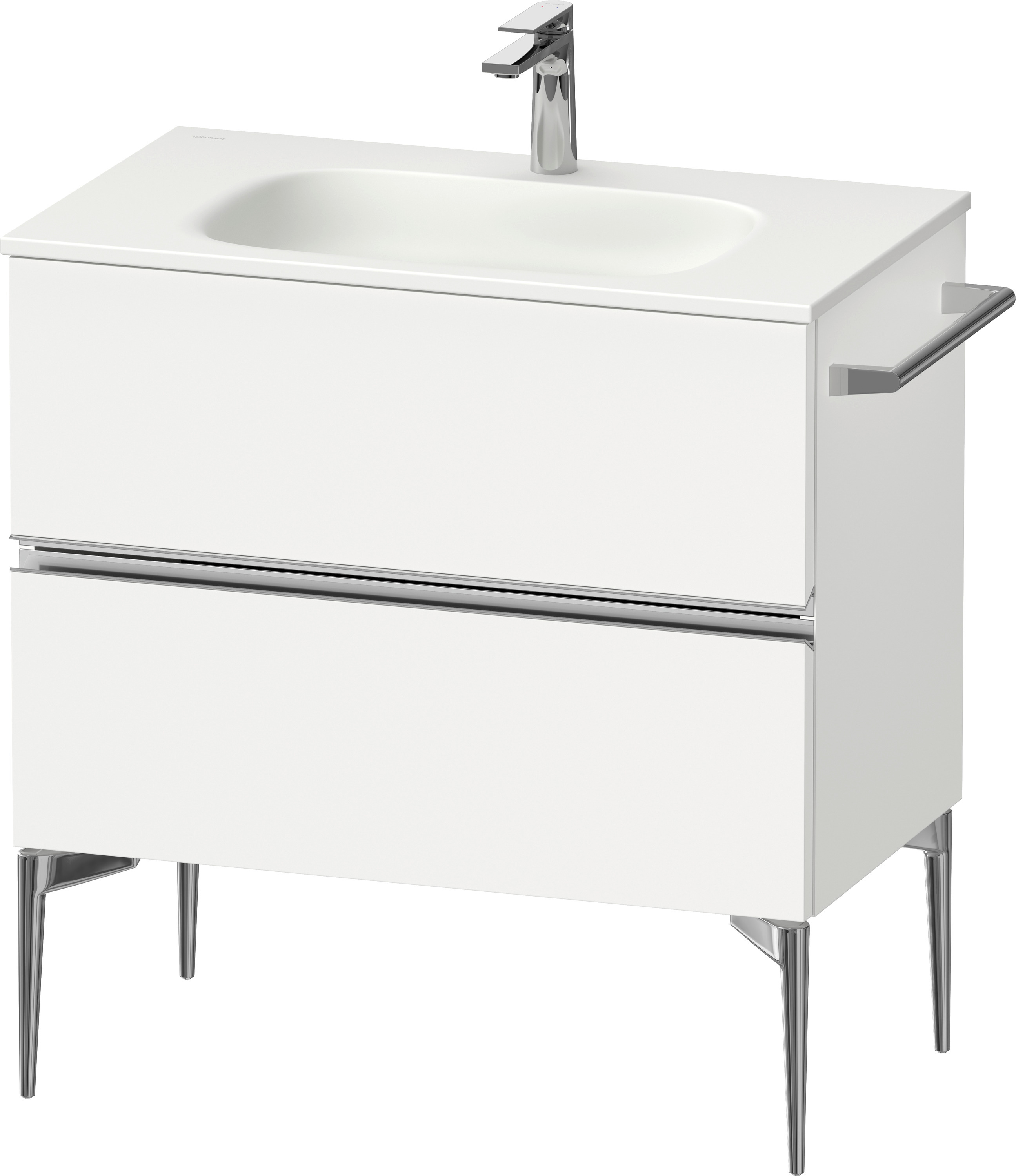 Duravit Sivida szafka 81x47,7x59,2 cm podumywalkowa wisząca biała-chrom SV4651010180000