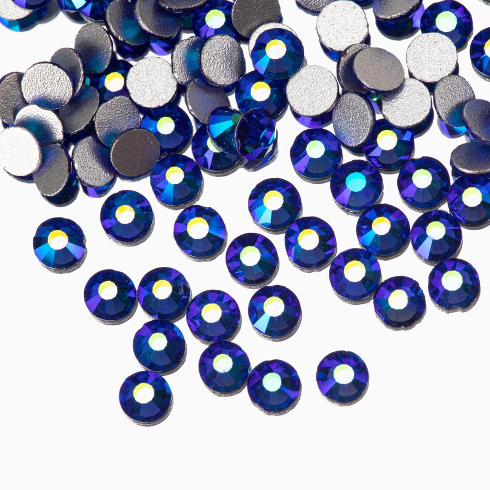 Cyrkonie do paznokci szklane ss10 sapphire ab ok.50 szt