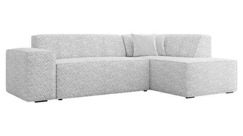 Narożnik MIRJAN 24 Lordin Premium prawy platynowy/platynowy/platynowy szenilowy 1 szt.