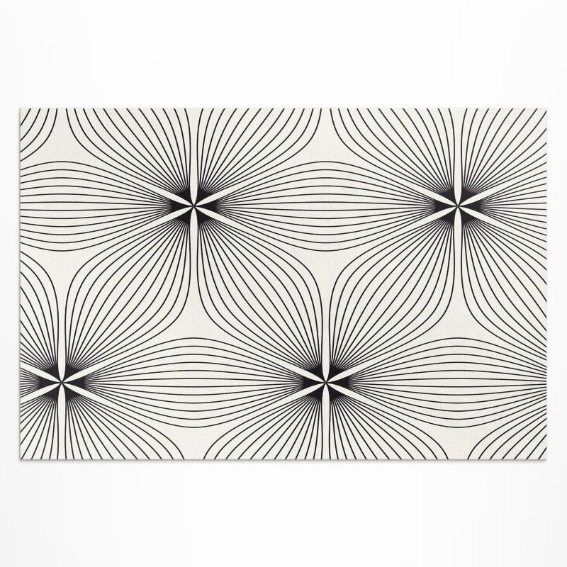 Dywan Winylowy Zewnętrzny Wallfluent 60x90 cm Stylowe kwiaty 1 szt.