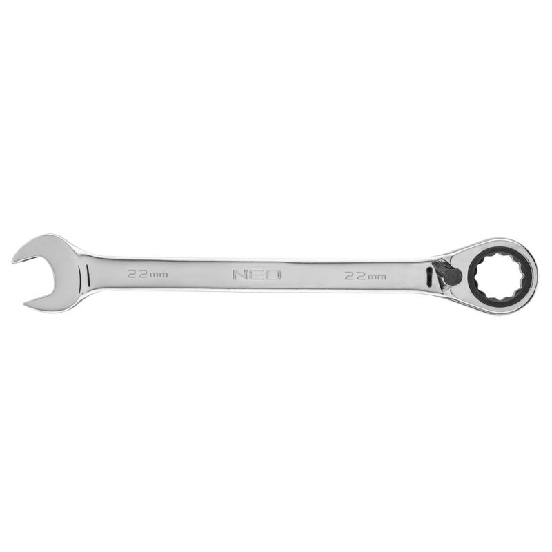 Klucz płasko-oczkowy NEO TOOLS z grzechotką i przełącznikiem 22 mm 1 szt