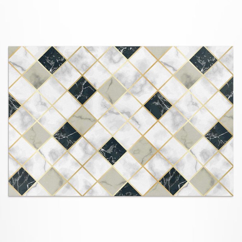 Winylowy Chodnik Zewnętrzny Wallfluent 140x210 cm Piękny marmur 1 szt.