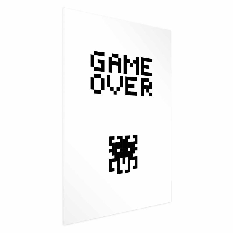 Plakat Artgeist Game over 40x60 cm bez ramy 1 szt
