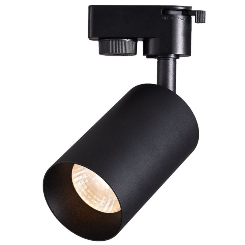 Lampa reflektor na szynoprzewód Edo Malga T Black GU10 czarny, system szynowy EDO777406 1 szt.