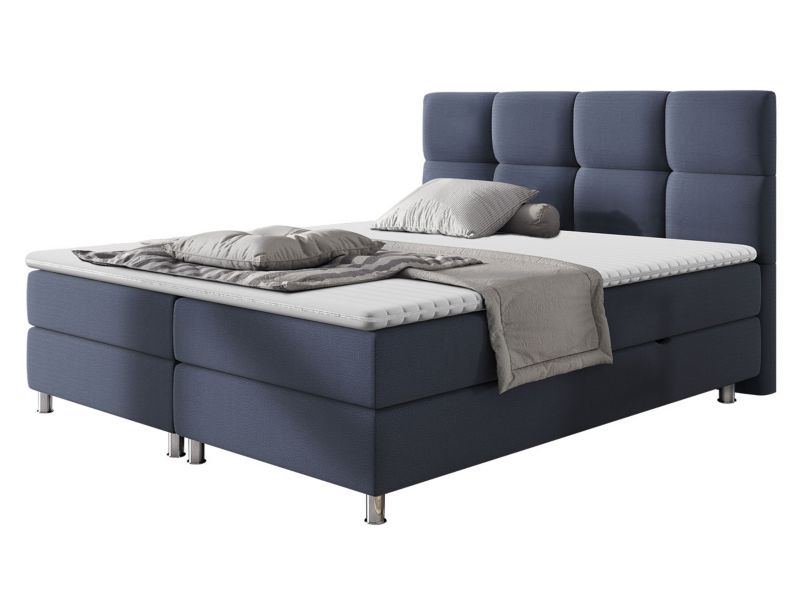 Łóżko kontynentalne MIRJAN 24 Dave 160x200 niebieski jeans 1 szt.