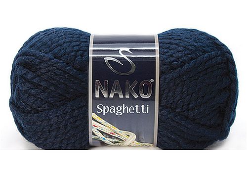 WŁÓCZKA NAKO Spaghetti kol. 3088 granatowy