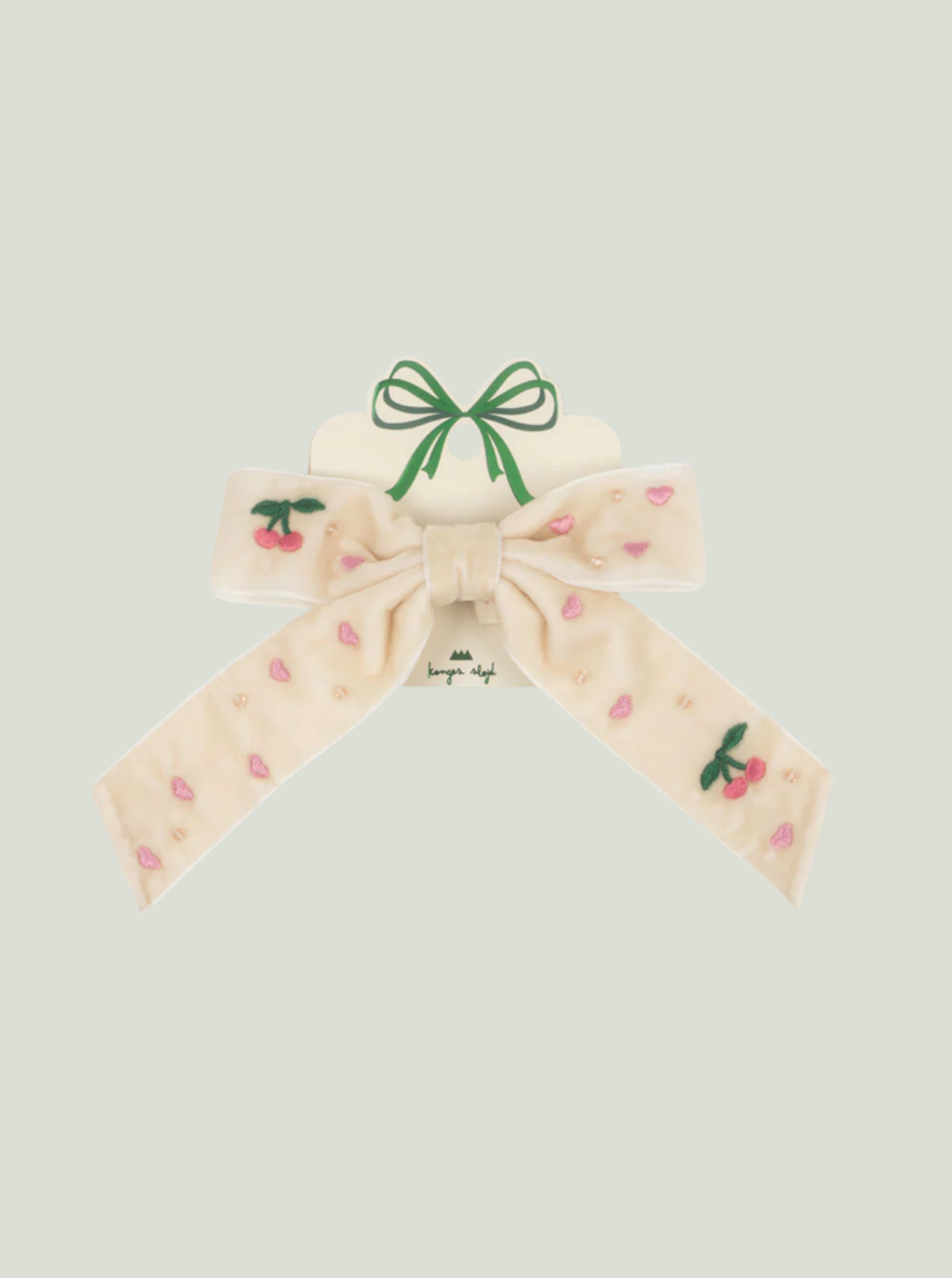 Spinka do włosów Velvet Bow Pearl PEARLED IVORY Konges Sløjd