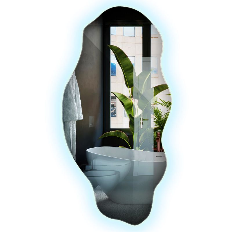 Lustro Łazienkowe Podświetlane Wallfluent 50 cm x 100 cm Neutralne LED 1 szt.