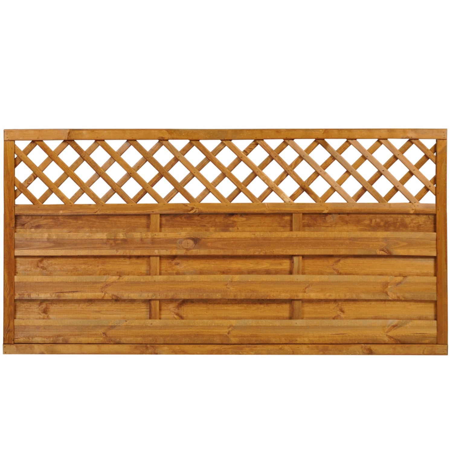 Sobex Płot ażurowy Nole prosty złoty dąb - 180 x 90 cm