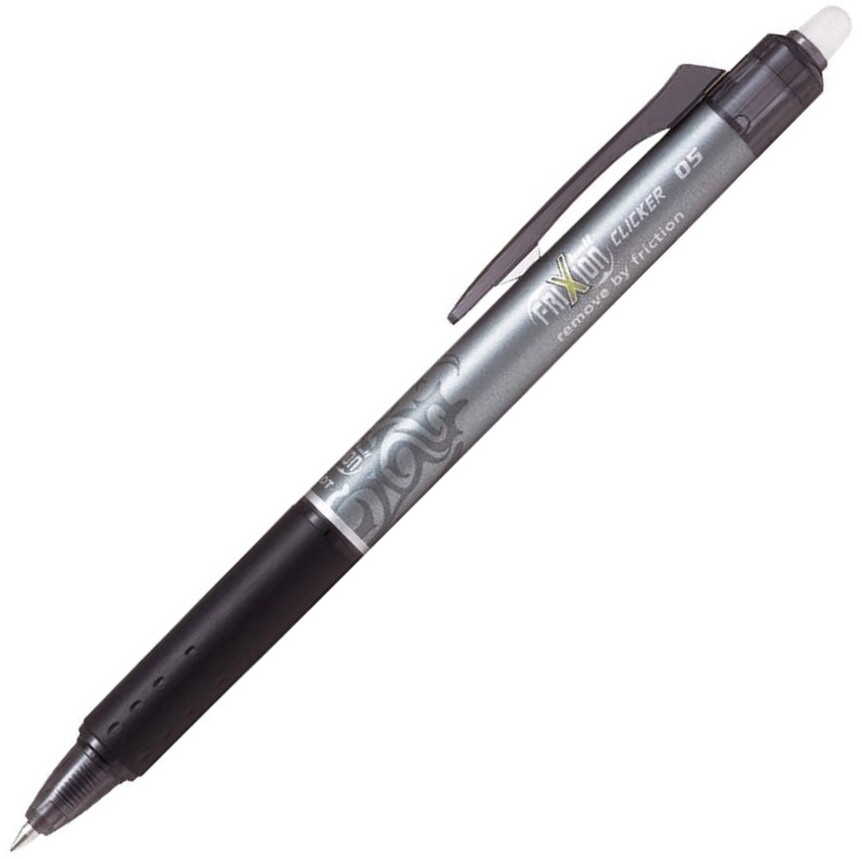 Pióro kulkowe wymazywalne Pilot Frixion Clicker, 0.5mm, czarny