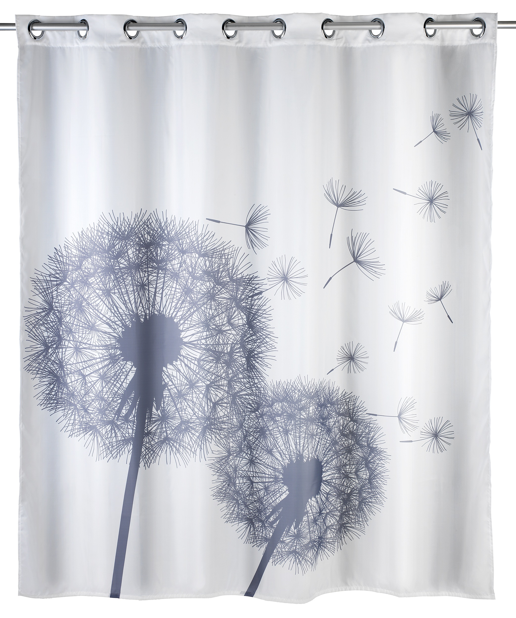 Wenko Astera zasłona prysznicowa 200x180 cm biała-niebieska 22493100