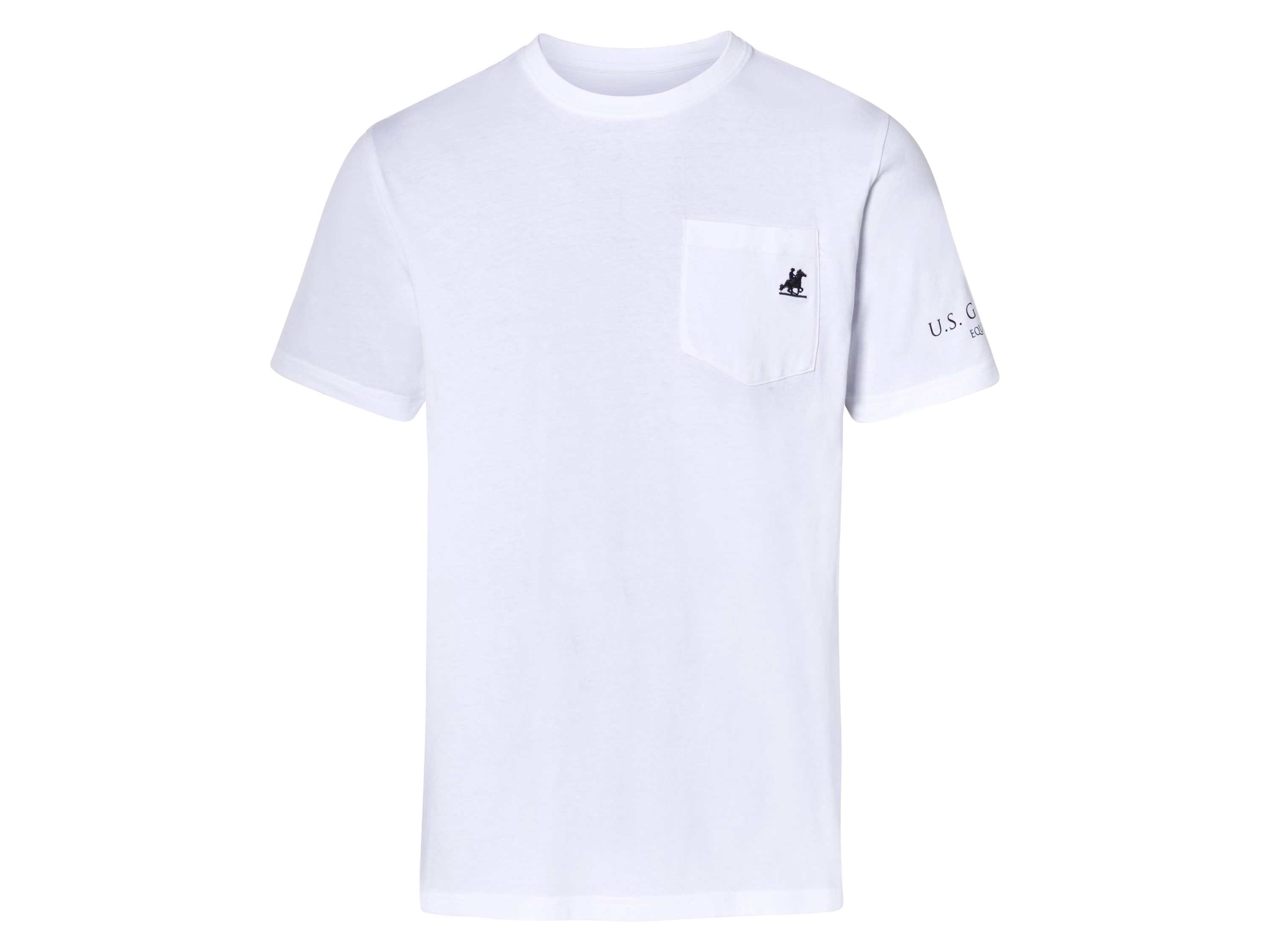 T-shirt męski z bawełny Biały, XXL 60/62