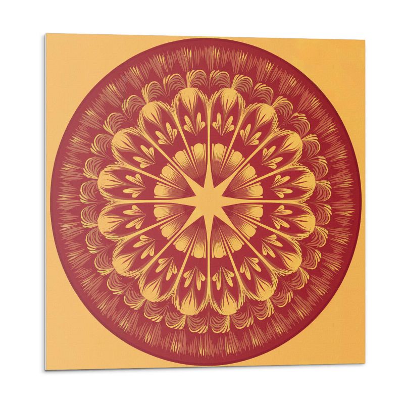 Kafelki samoprzylepne Wallfluent 50x50 cm Motyw mandali z gwiazdowym detalem 4 szt.