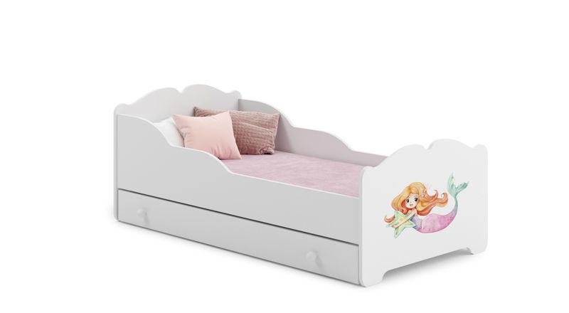 Łożko dziecięce Kobi ANNA z szufladą 160x80 Syrenka 1 szt.