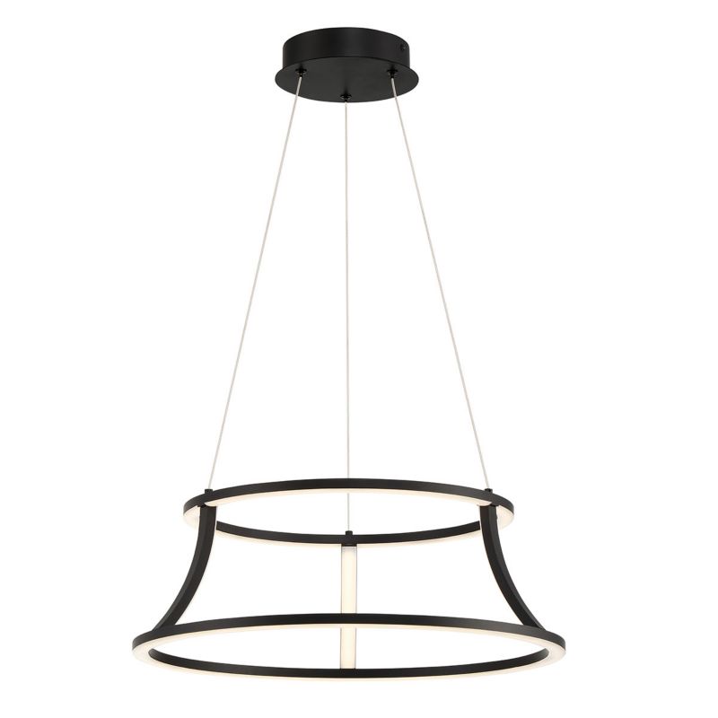 Lampa wisząca Quintiesse Cadoux 8518 matowy czarny ring wbudowany LED 54W 1 szt.