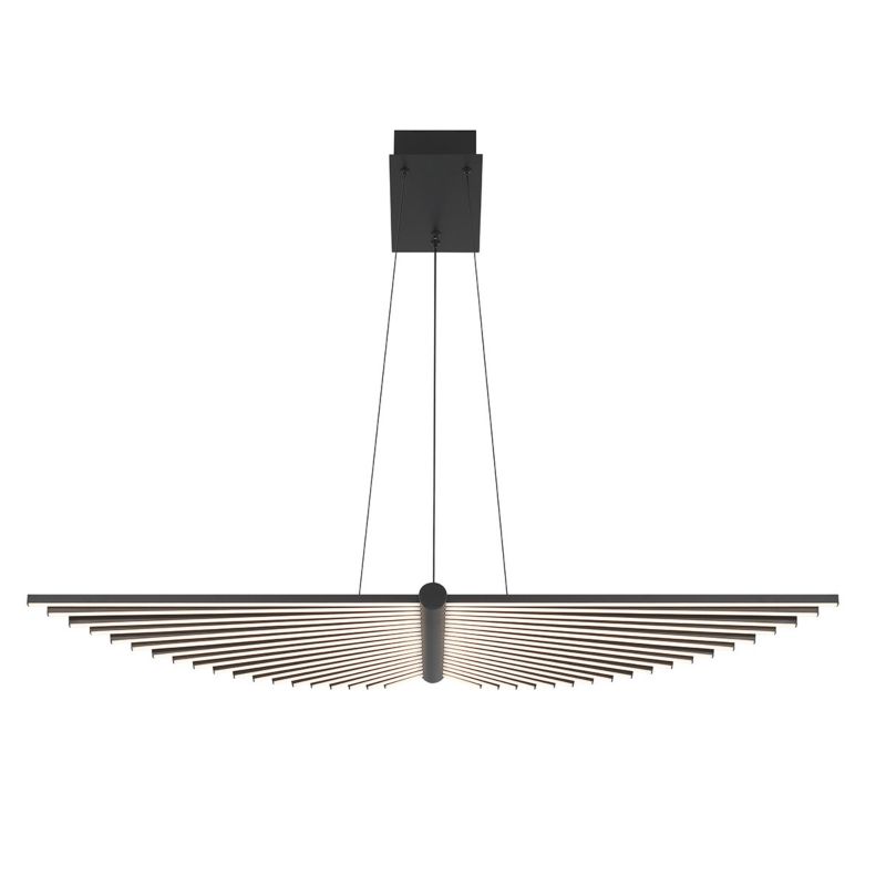 Lampa wisząca Quintiesse Seraph 9089 matowy czarny nowoczesna wbudowany LED 57W 1 szt.