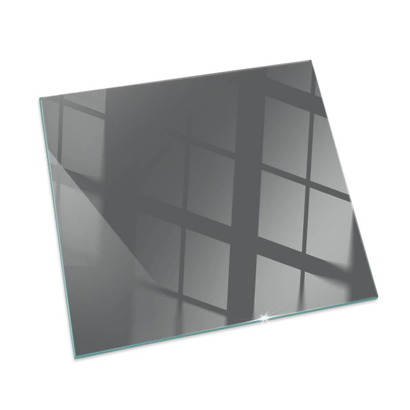 Szklana Podkładka Pod Kominek Kwadrat Wallfluent 50x50 cm Szaro-brązowy ton 1 szt.