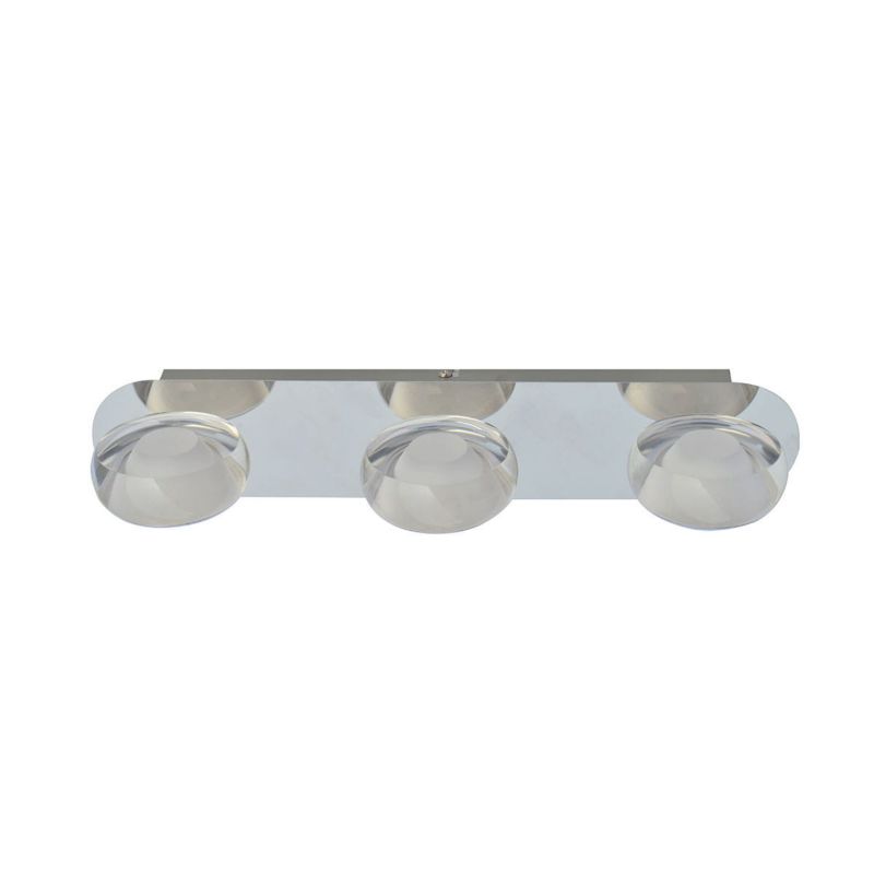 Lampa sufitowa Italux Steven 7843 chromowana przezroczysty nowoczesna wbudowany LED 5W 1 szt.