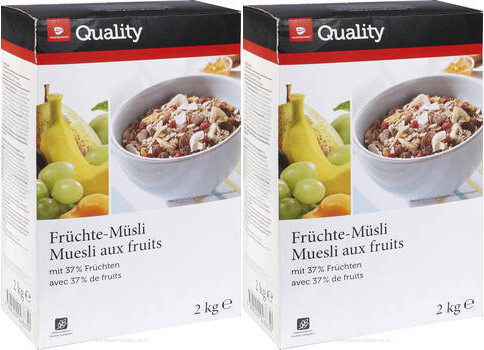 2x Musli TG Quality, z owocami, 2kg