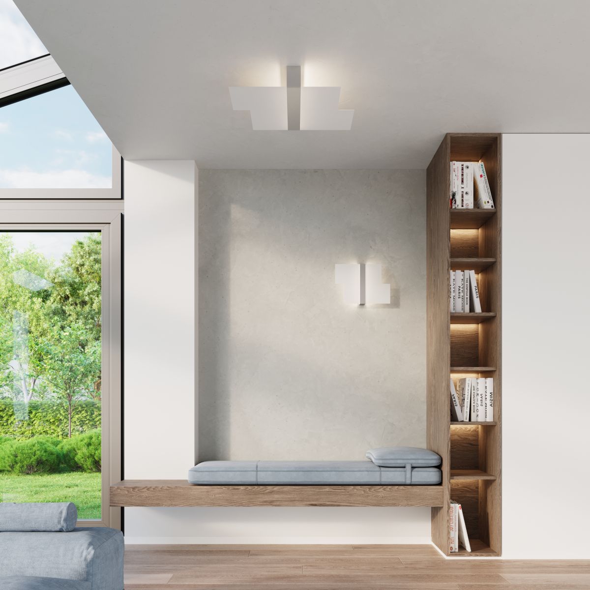 Sollux Lighting Massimo kinkiet 2x40W biała/chrom SL.0187