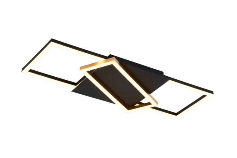 Lampa sufitowa wisząca Rabalux Kitlee 3911 czarno-złota-biała pilot wbudowany LED 40W 1 szt.