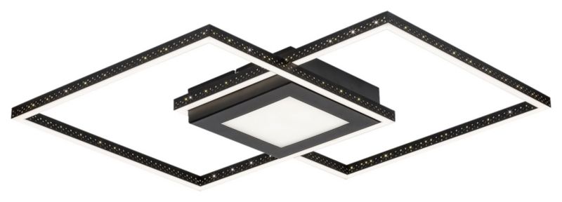 Lampa sufitowa wisząca Rabalux Casimir 2695 czarny matowa-biała nowoczesna wbudowany LED 40W 1 szt.