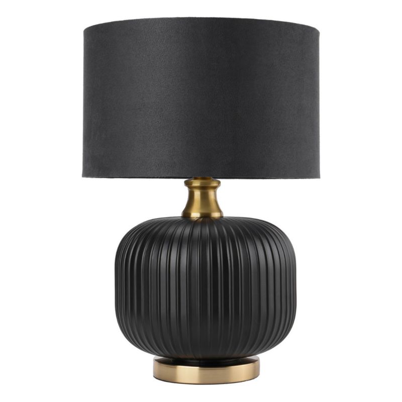 Lampa stołowa Light Prestige Tamiza czarno-złota 1 x E27 x 40W IP20 wym: 48 x 33 x 33 cm tkanina - 1 szt.