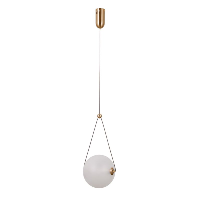 Lampa wisząca Italux Rastia 5503 złoto-opalowy nowoczesna wbudowany LED 9W 1 szt.