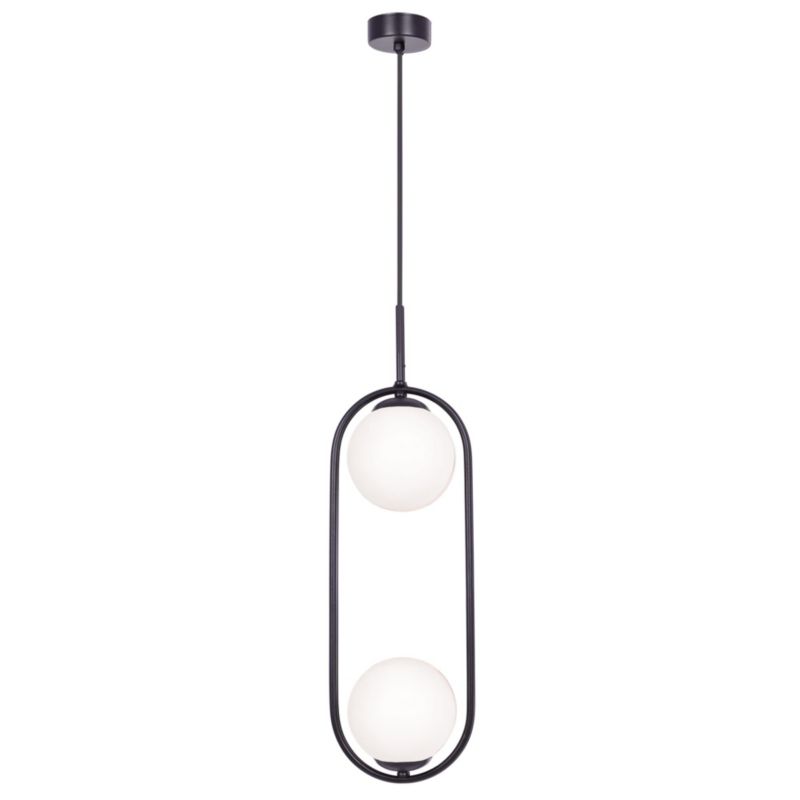 Lampa sufitowa wisząca Kaja Parva 0515 czarno-biała nowoczesna 2xE14 x 40W 1 szt.