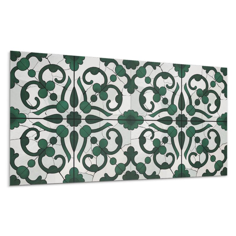 Kafelki samoprzylepne Wallfluent 60x30 cm Kwiatowy wzór z delikatnymi zdobieniami 6 szt.