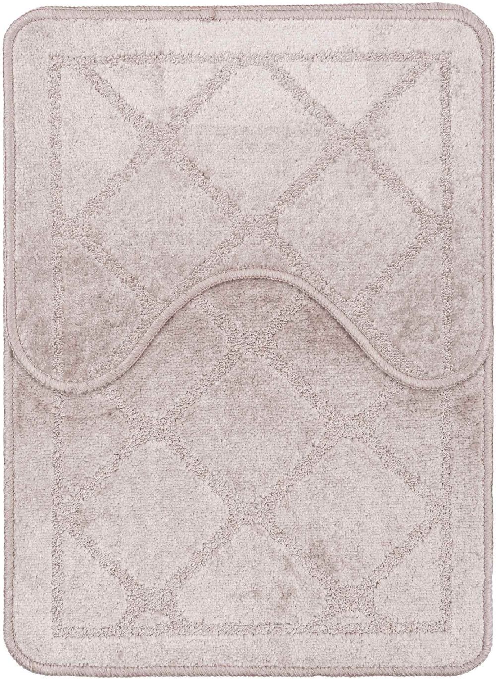 Multi-Decor Malaga zestaw 2 dywaników łazienkowych 50x70 cm i 50x40 cm beżowy 508320 - Wysyłka w 24h