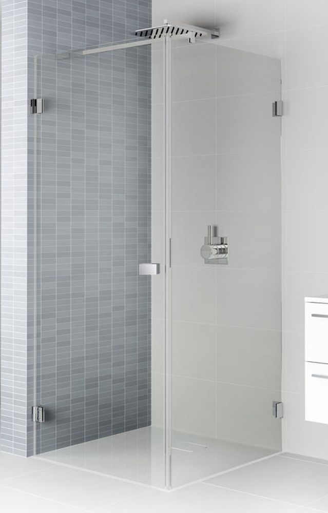 Riho Scandic NXT X201 kabina prysznicowa 100x80 cm prostokątna lewa chrom błyszczący/szkło przezroczyste G001043120