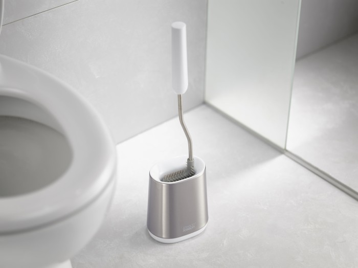 Joseph Joseph Flex Lite szczotka toaletowa stojąca biały/srebrny 70561 - Wysyłka w 24h