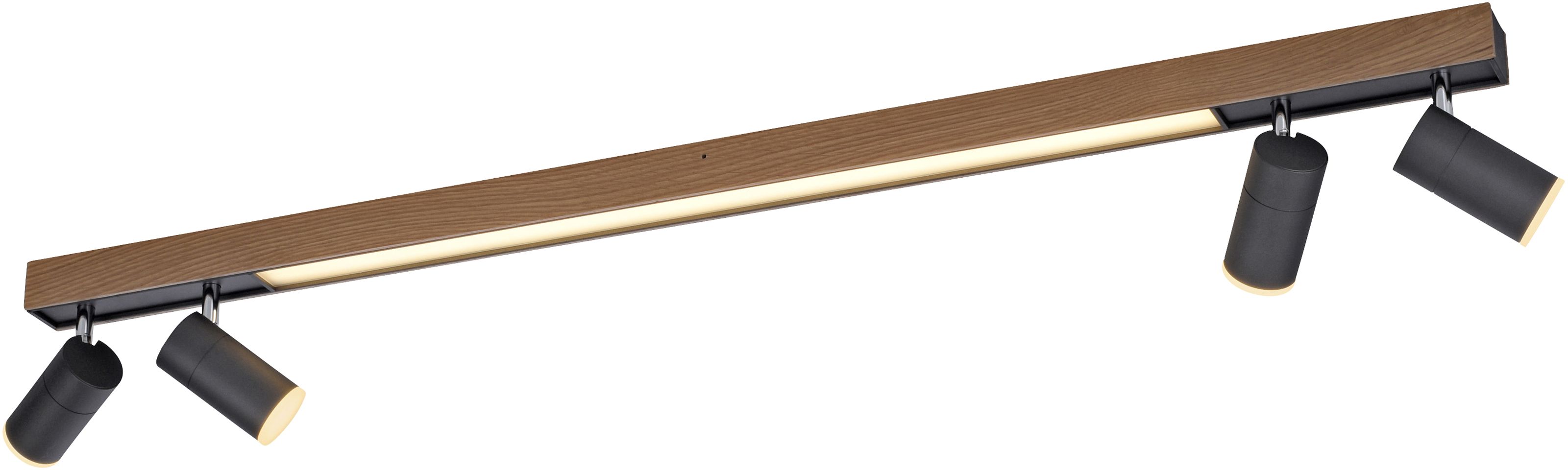 Paul Neuhaus Pure-Lines lampa podsufitowa 1x9W+4x4W drewno 6121-79