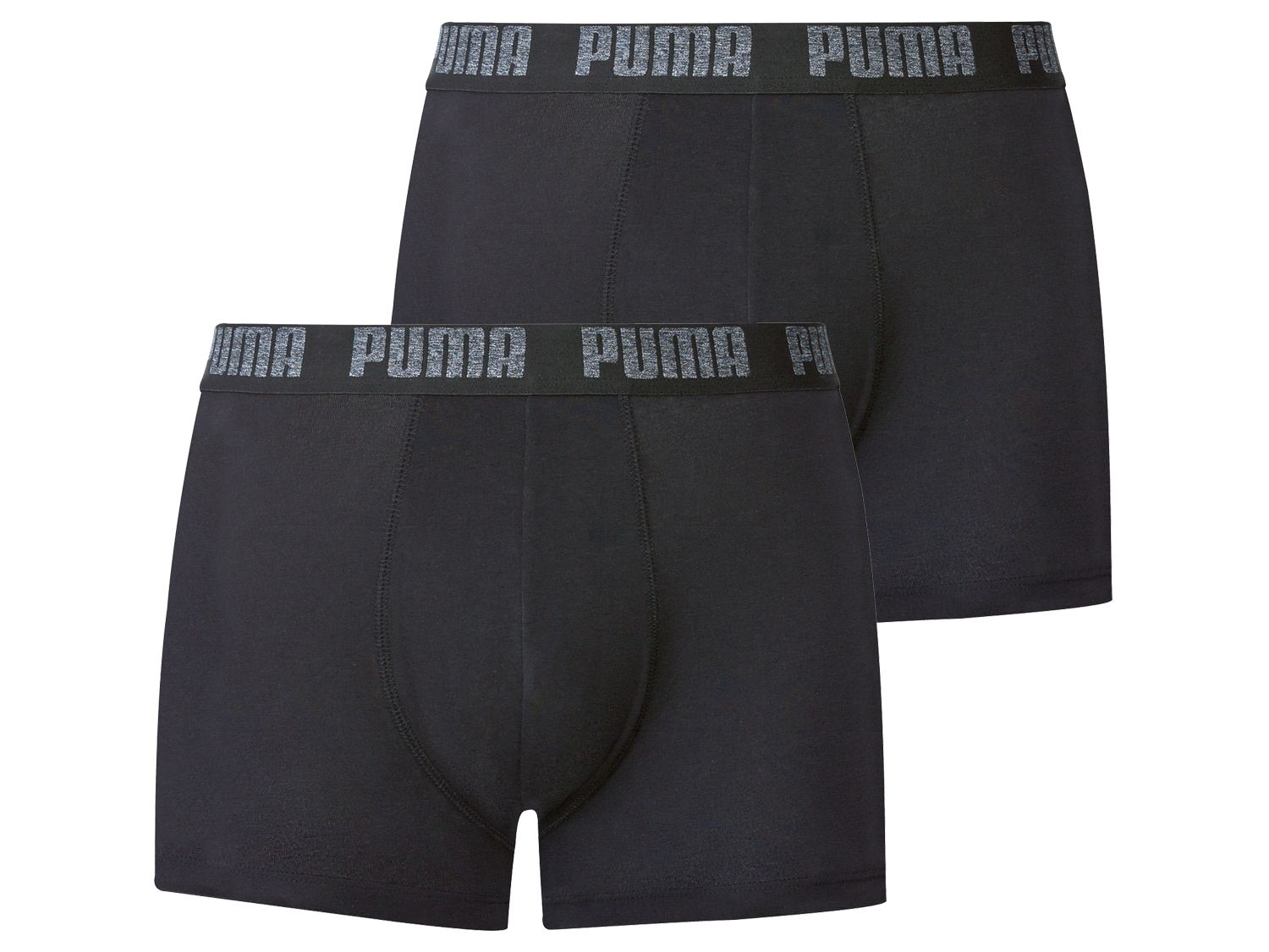 Puma Męskie bokserki z bawełną, 2 pary Czarny, L